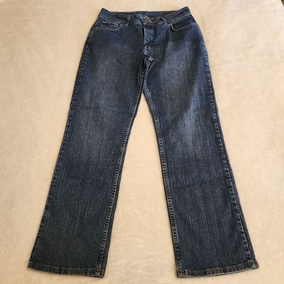 Riders by Lee Womens Straight Leg Blue Jeans Size 14M - Picture 1 of 8